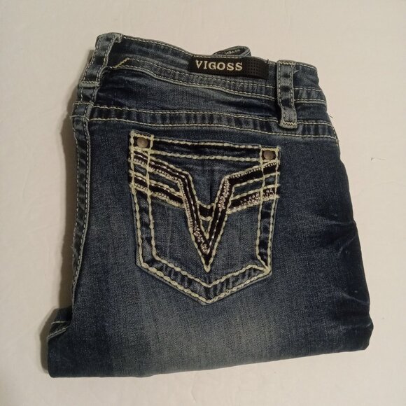 Vigoss Women's Heritage Fit Capri Jeans Size 8 - Picture 1 of 8